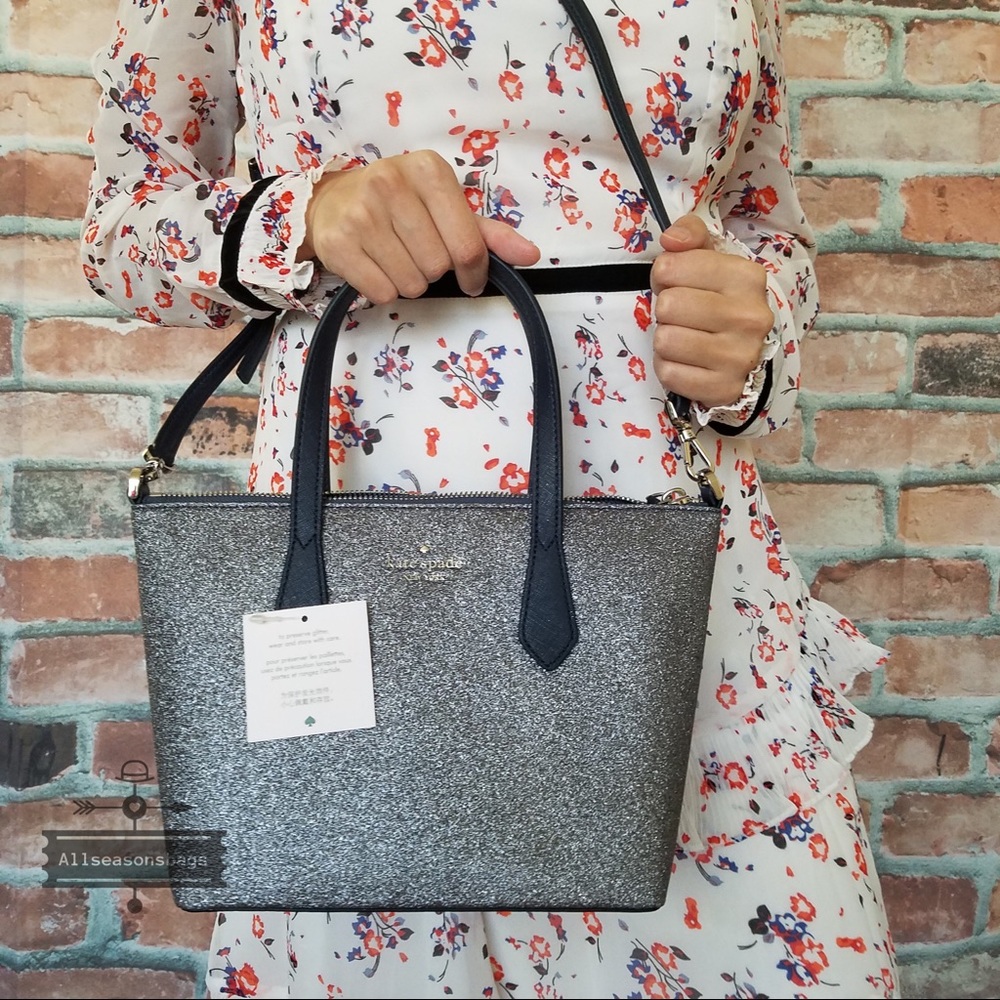 Kate spade SMALL Joeley Satchel crossbody blue - Picture 7 of 8